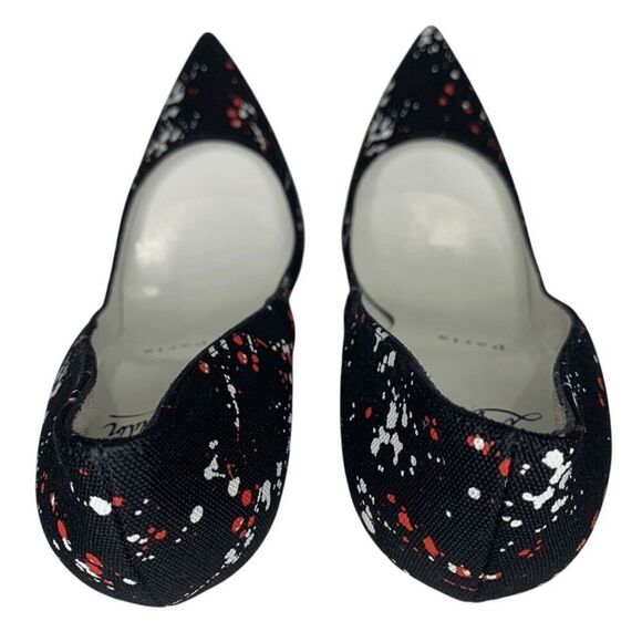 Christian Louboutin So Kate 120mm Pumps EU 38 US 8 Toile Splash Black High Heels - Picture 7 of 10